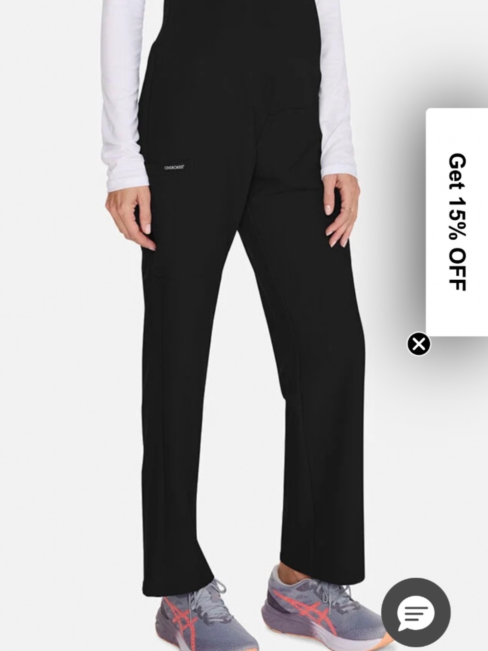 Women's Maternity 3-Pocket Straight Leg Scrub Pant- small petite size
